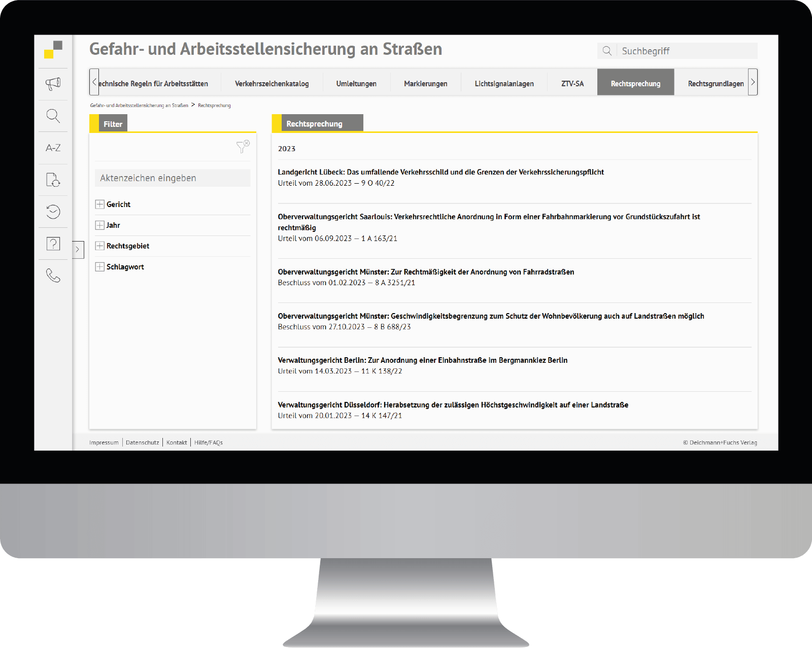 Dieses Bild zeigt das Produkt Gefahr- und Arbeitsstellensicherung an Straßen