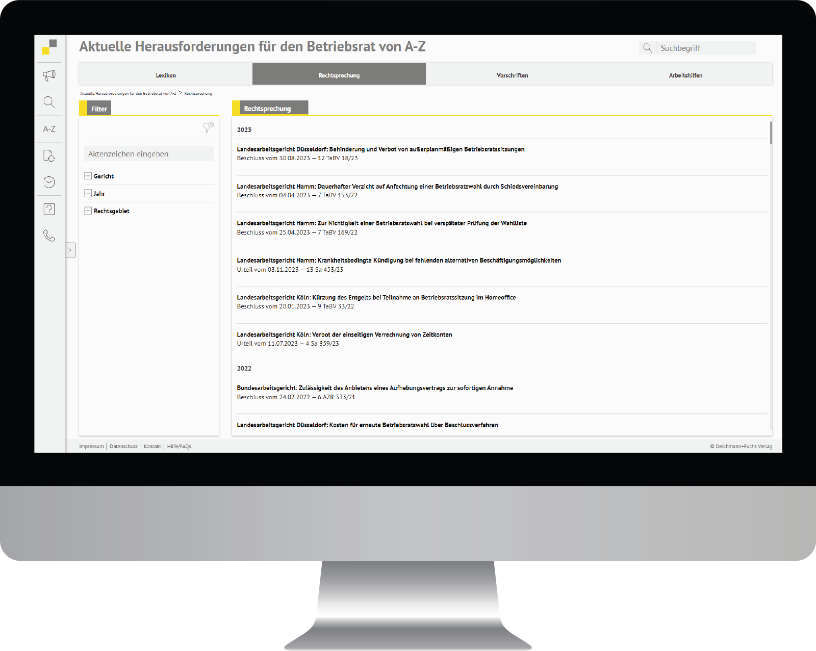 Dieses Bild zeigt das Produkt Aktuelle Herausforderungen für den Betriebsrat von A-Z
