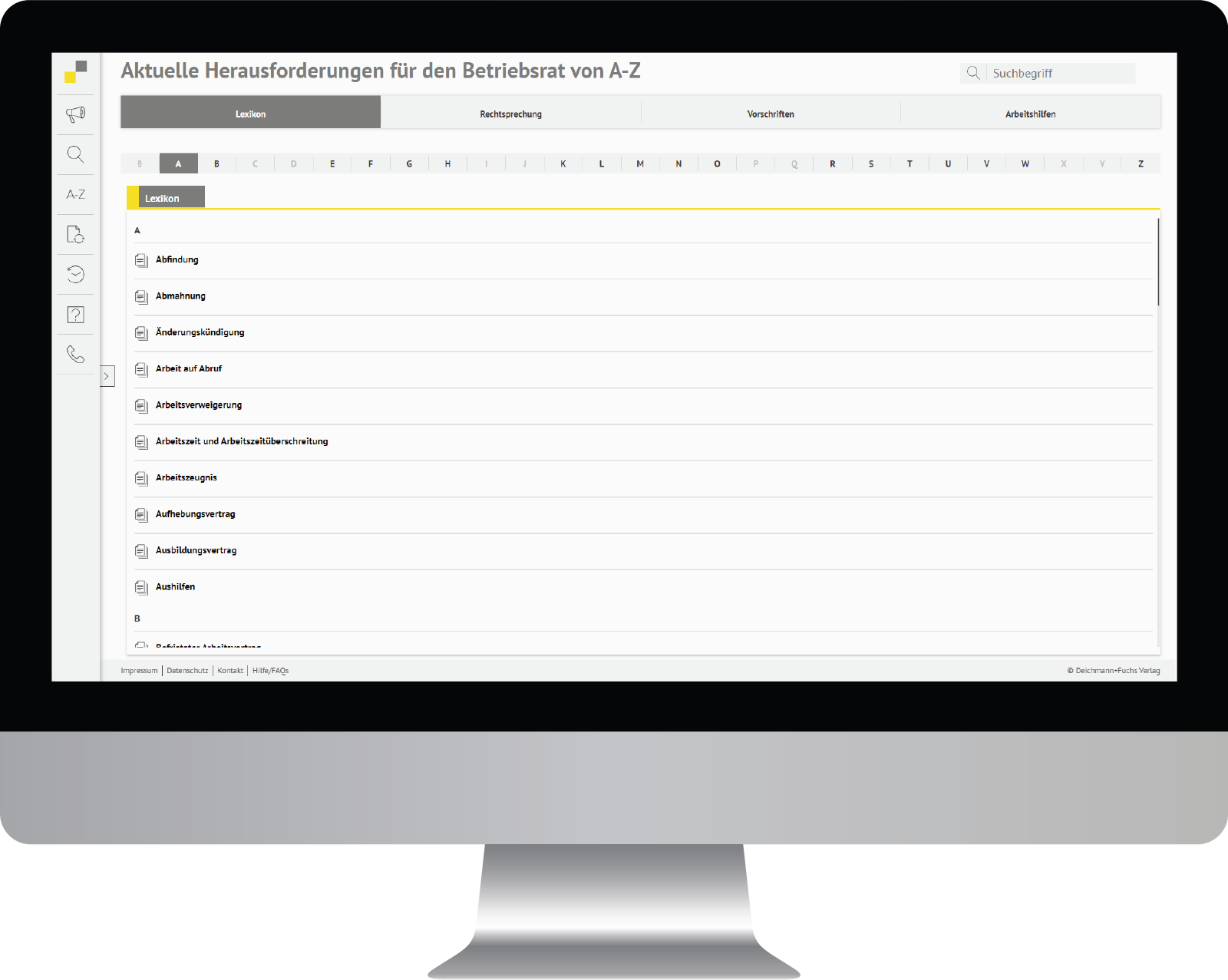 Dieses Bild zeigt das Produkt Aktuelle Herausforderungen für den Betriebsrat von A-Z